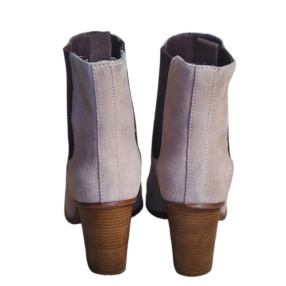 Cole Haan Draven Tan Suede Chelsea Block Heel Boots Women's - Picture 5 of 16